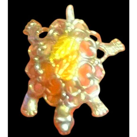 RGC Black Hills 12k Gold 925 SS Turtle Pin 1” L x 3/4” W - Picture 7 of 10